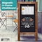 Better Office Products Magnetic A-Frame Chalkboard, 20inx40in Standing Easel, Deluxe Set, Rustic Brown 00851 - alternate 6